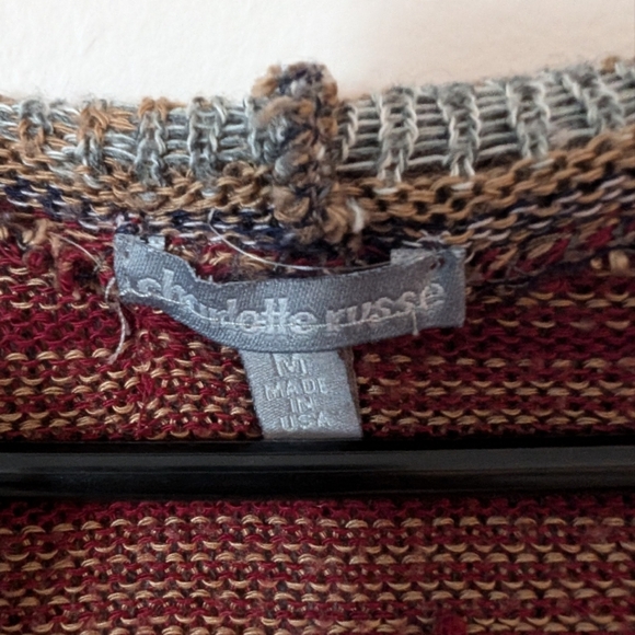 3 for $12 Clearance Charlotte Russe Open‎ Front Hooded Sweater - Picture 2 of 3